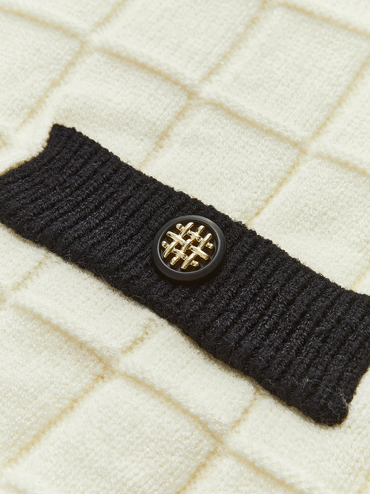 Contrast Trim Plaid Pullover Sweater - Image 8