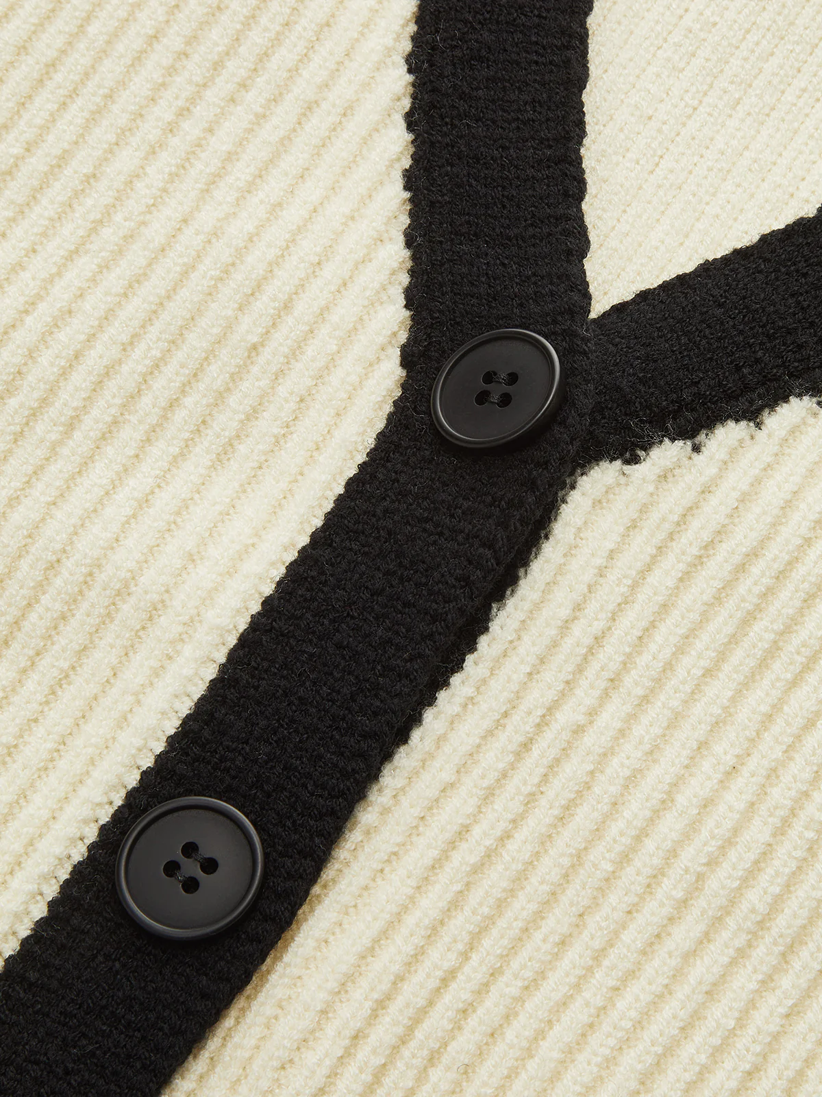 Contrast Trim Ribbed Knit Vest - Image 2