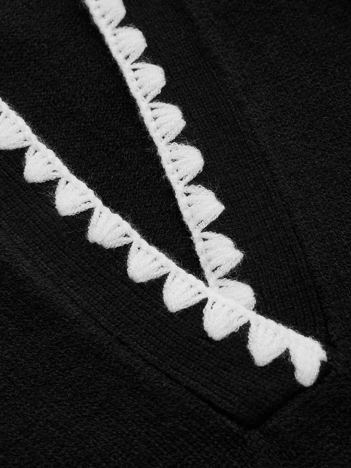 Contrast Trim Sleeveless Knit Polo Vest - Image 9