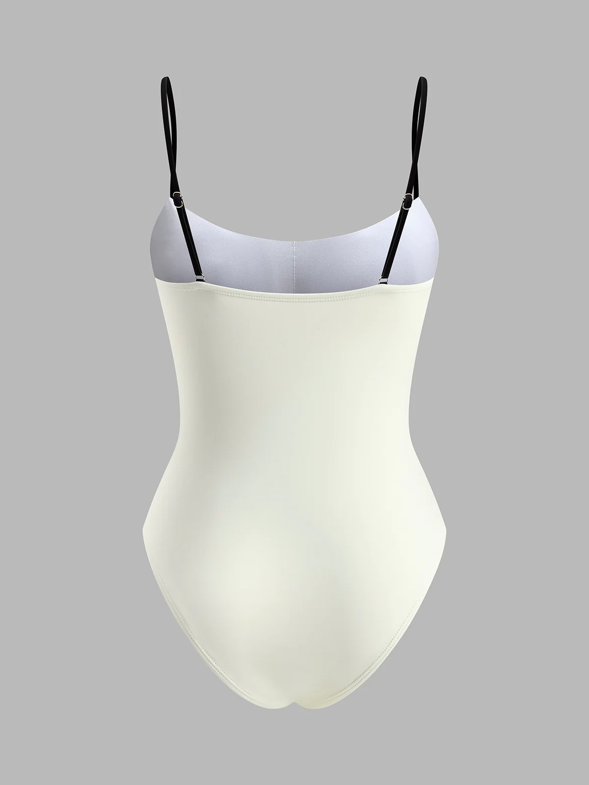 Contrast Trim Spaghetti Strap One-Piece Swimsuit - Image 7