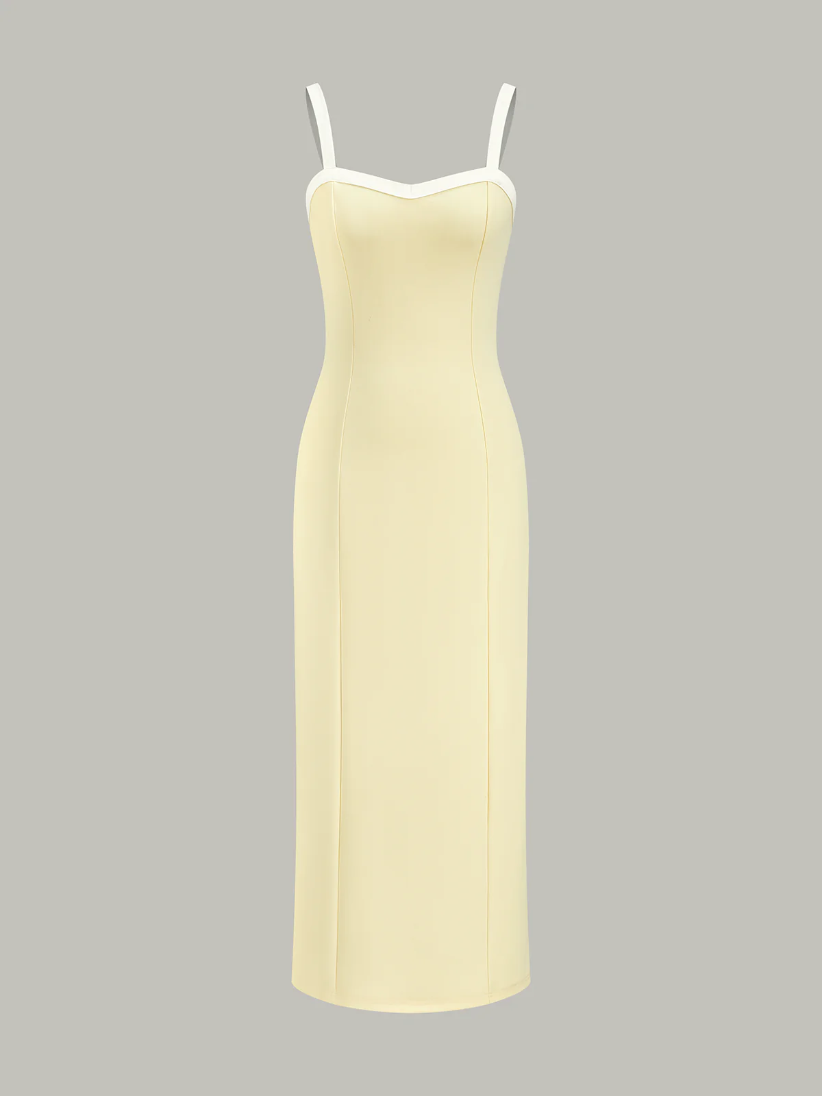 Contrast Trim Strappy Midi Dress - Image 2