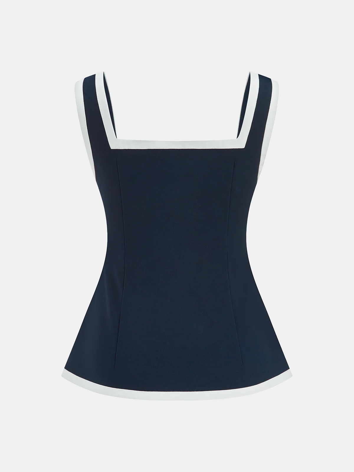 Contrast Trim Strappy Top & Mini Skirt Set - Image 3