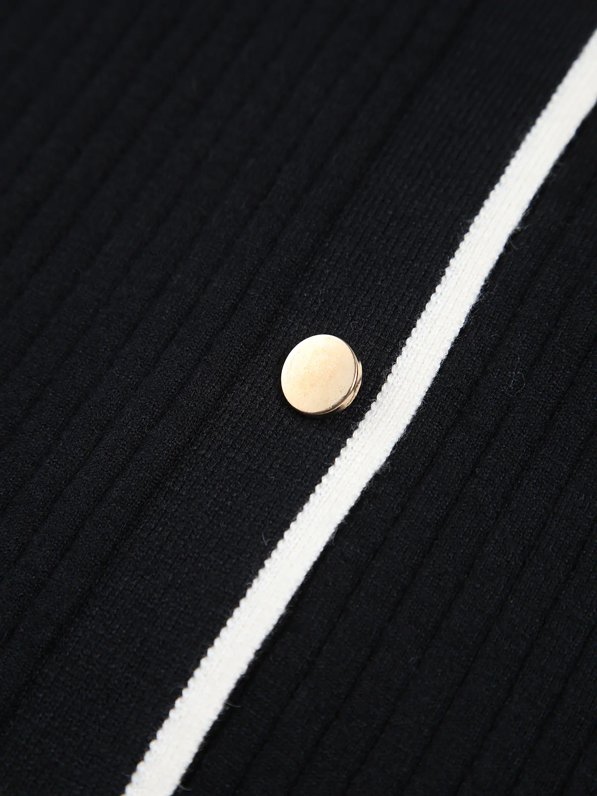 Contrast Trim Wrap Midi Knit Dress - Image 9