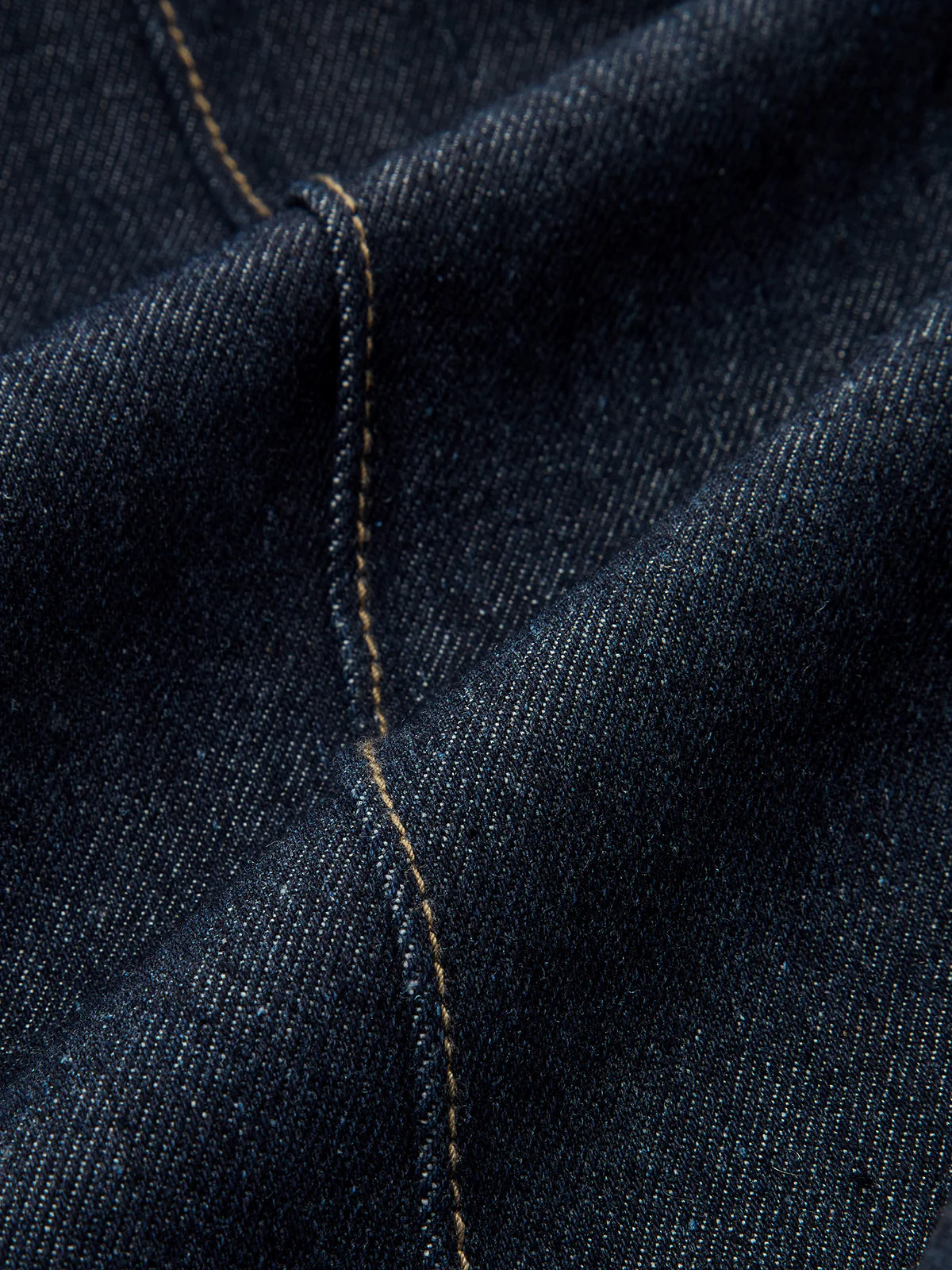 Contrast Waistband Denim Straight-Leg Pants - Image 3