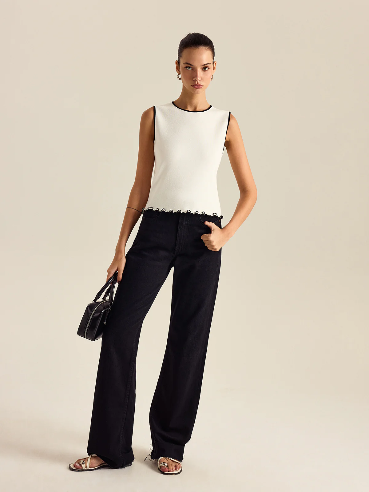 Contrasting Trim Tank Top - Image 3