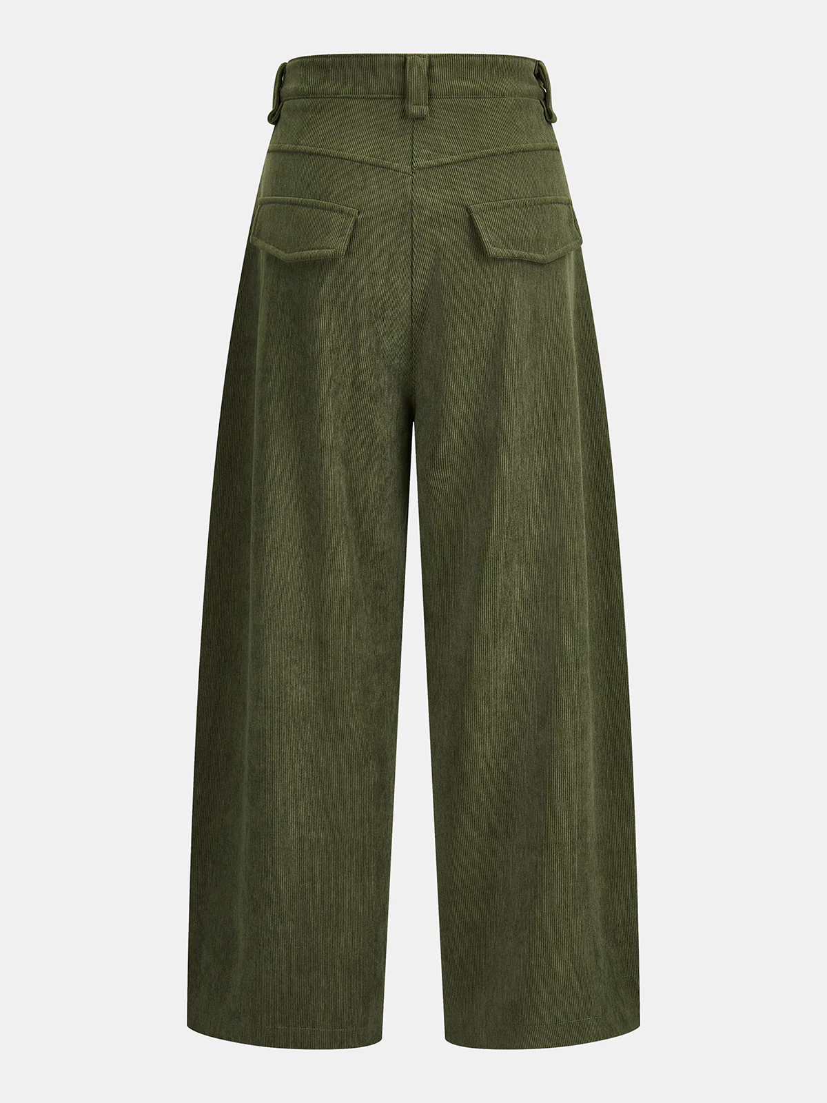 Corduroy High-Waist Wide-Leg Pants - Image 2