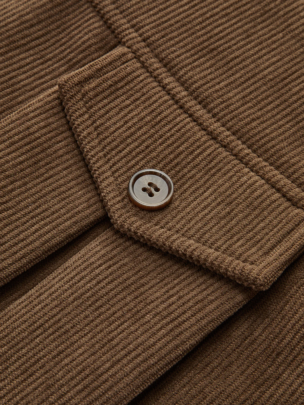 Corduroy Pleated Skirt With Belt - Image 2