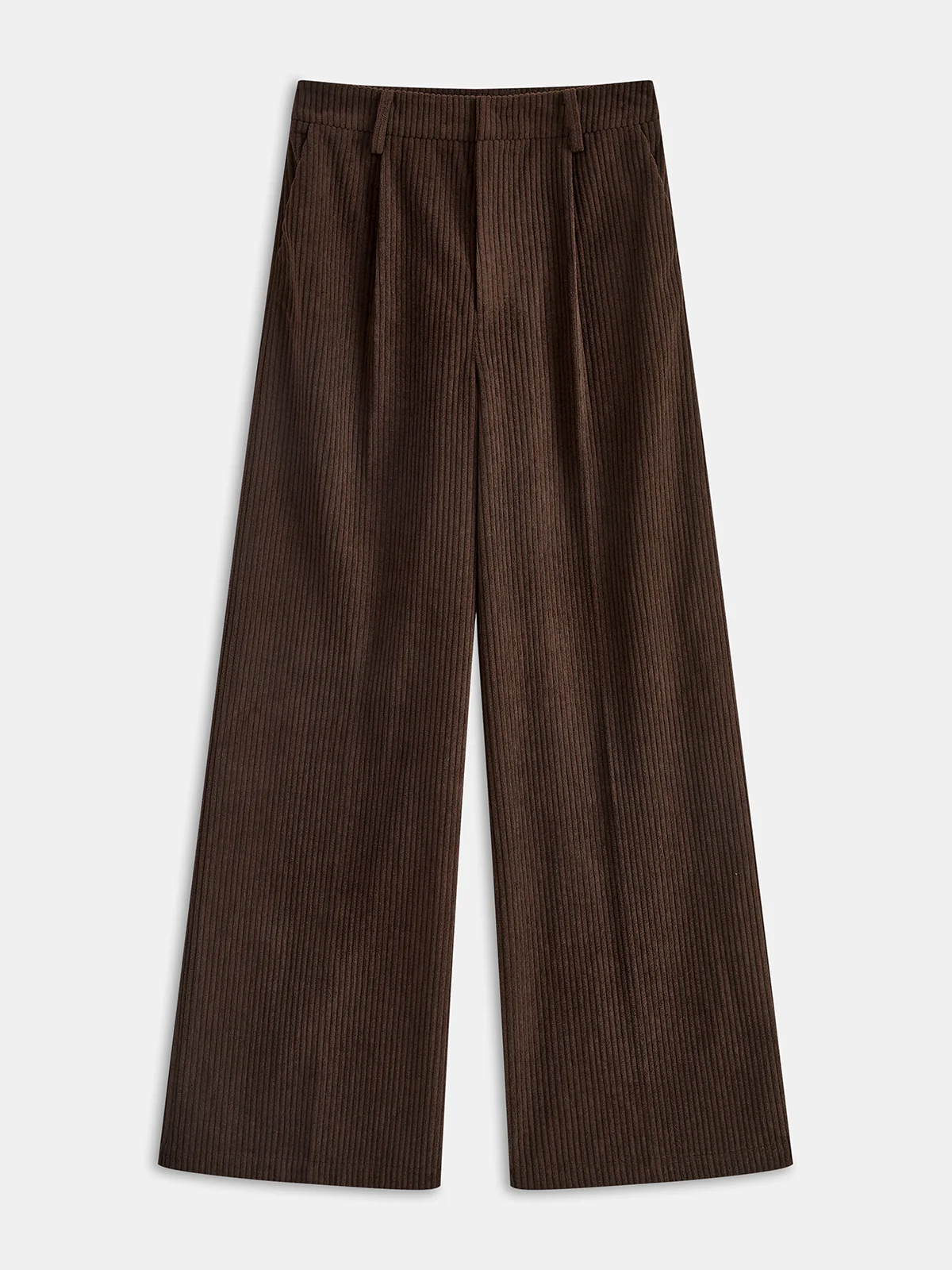 Corduroy Wide-Leg Pants