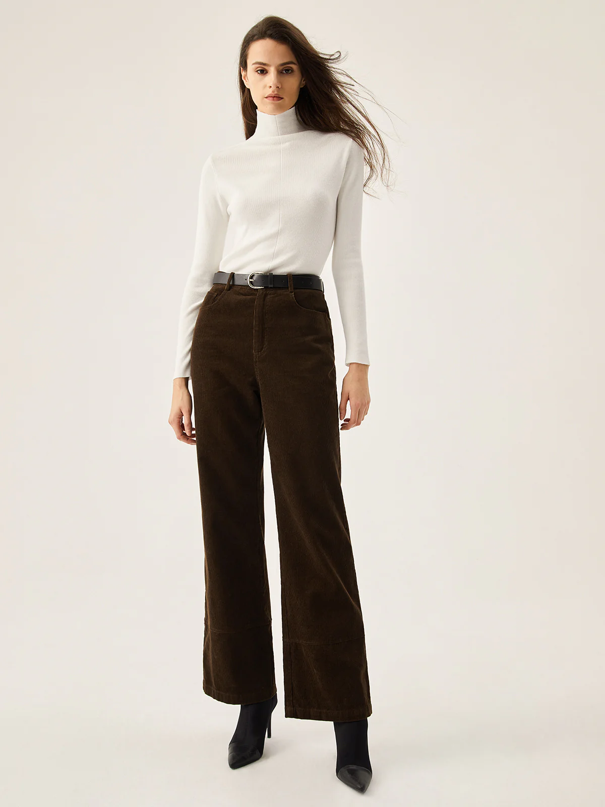 Corduroy Wide Leg Pocket Pants - Image 4