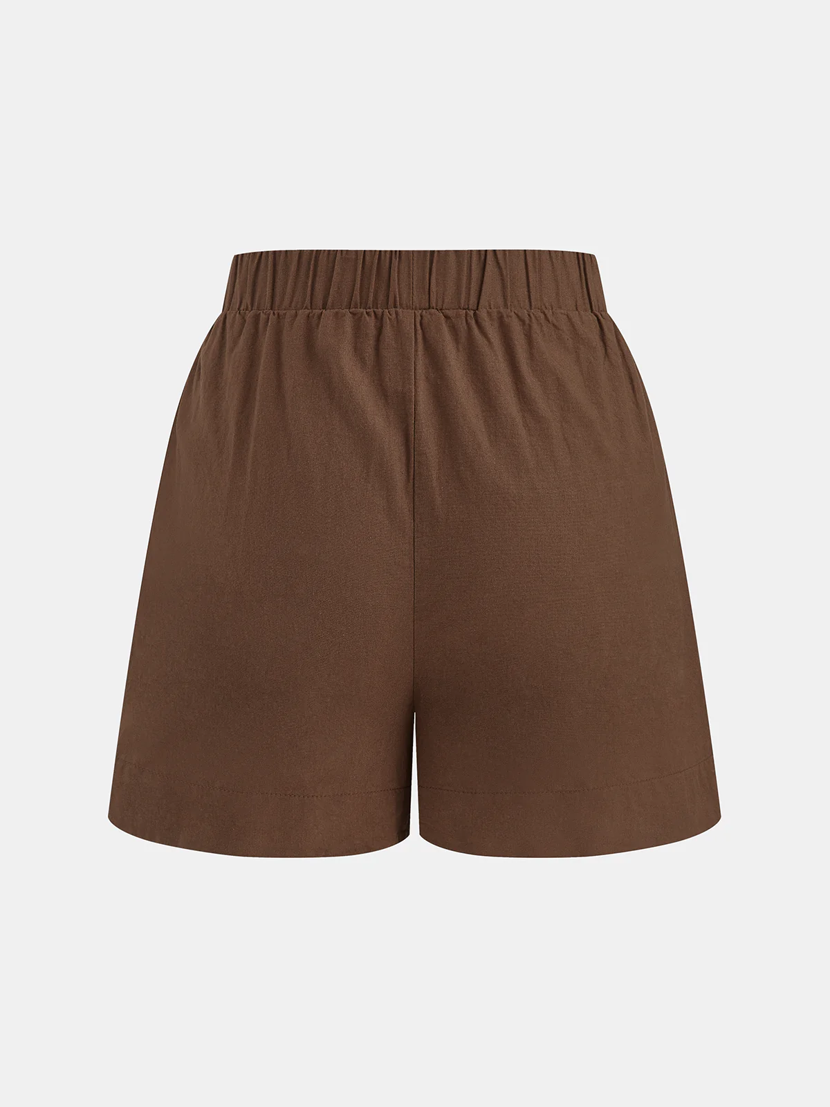 Cotton Blend Asymmetrical Top & Shorts Set - Image 6