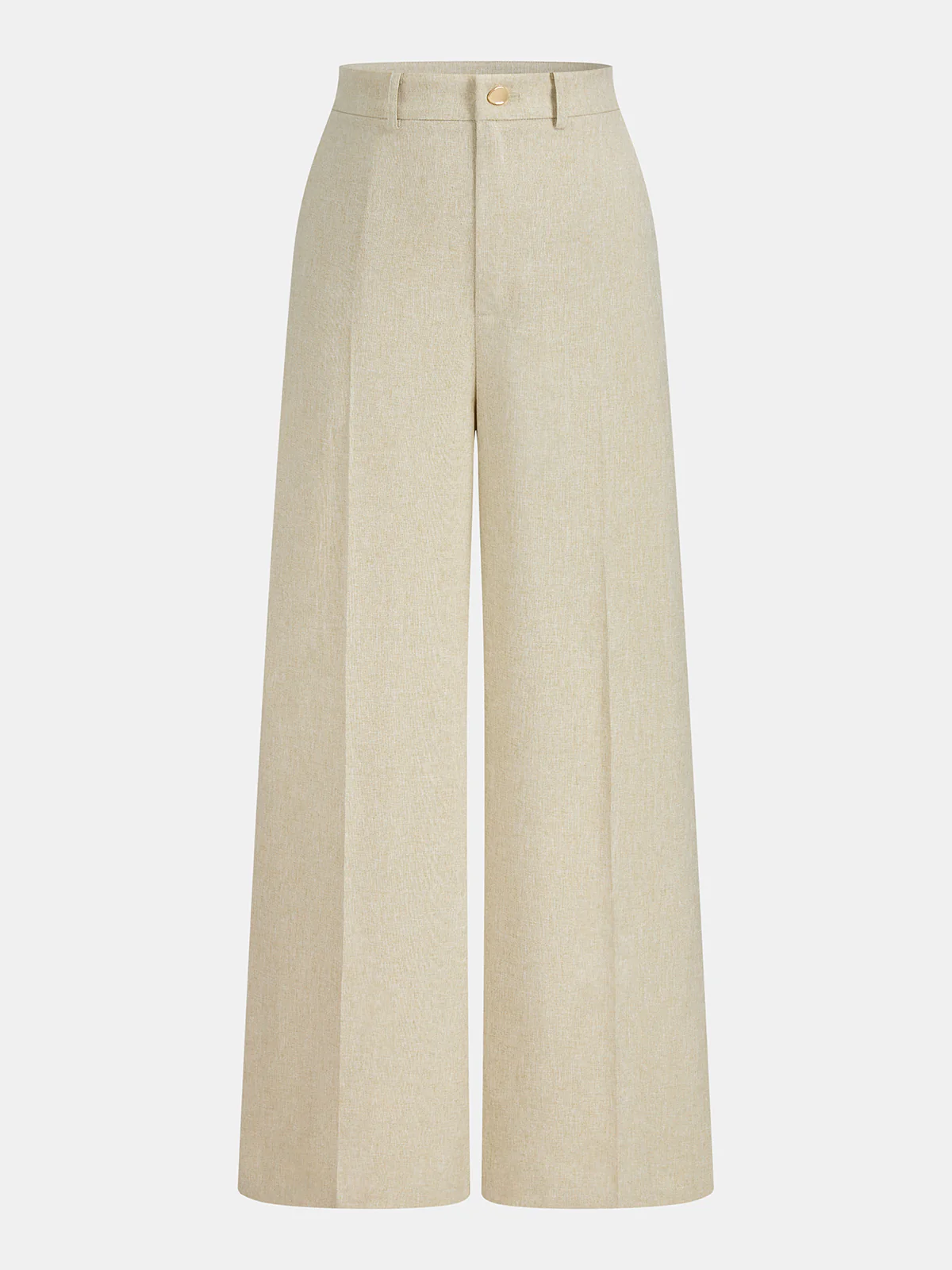 Cotton Blend Collared Crop Vest & Pants Set - Image 4