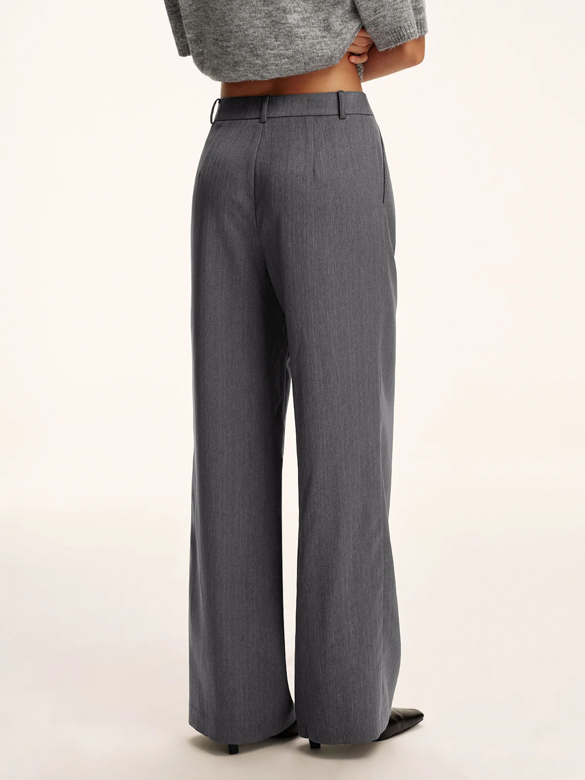 Cotton-Blend Pleated Pants without Belt - Image 7