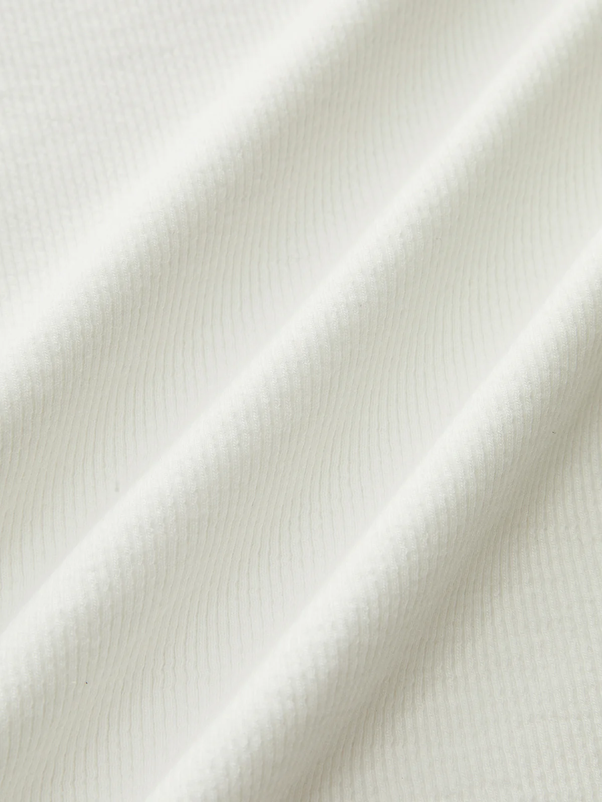 Cotton Blend Ribbed V-Neck Long Sleeve T-Shirt - Image 5