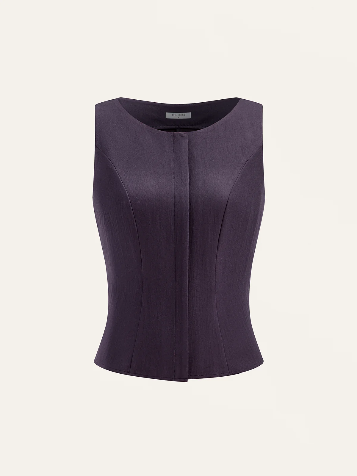 Cotton Blend Sleeveless Top and Pants Set - Image 2