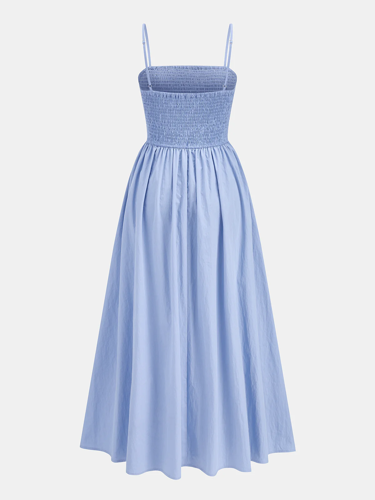 Cotton Blend Smocked Cami Maxi Dress - Image 2