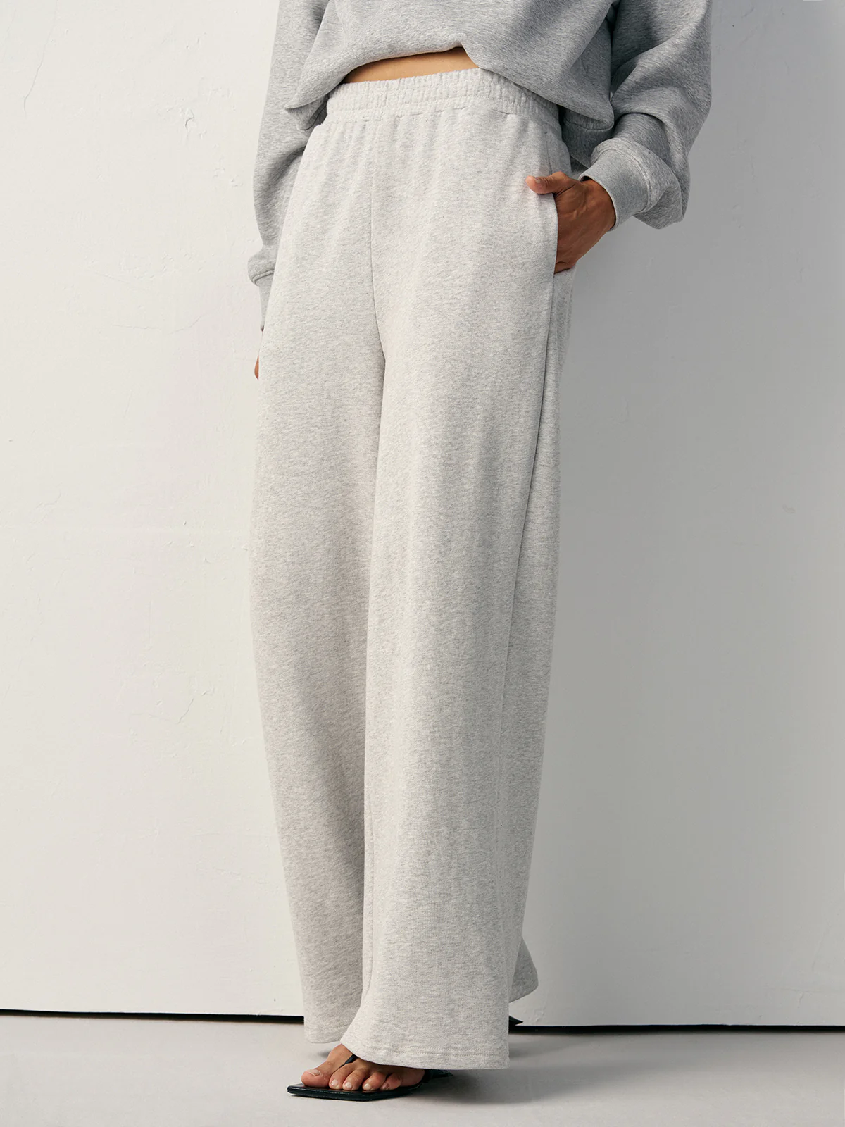 Cotton Blend Straight-Leg Sweatpants - Image 6
