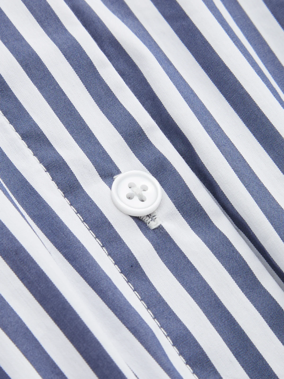 Cotton Blend Striped Tie-Neck Bodysuit - Image 4