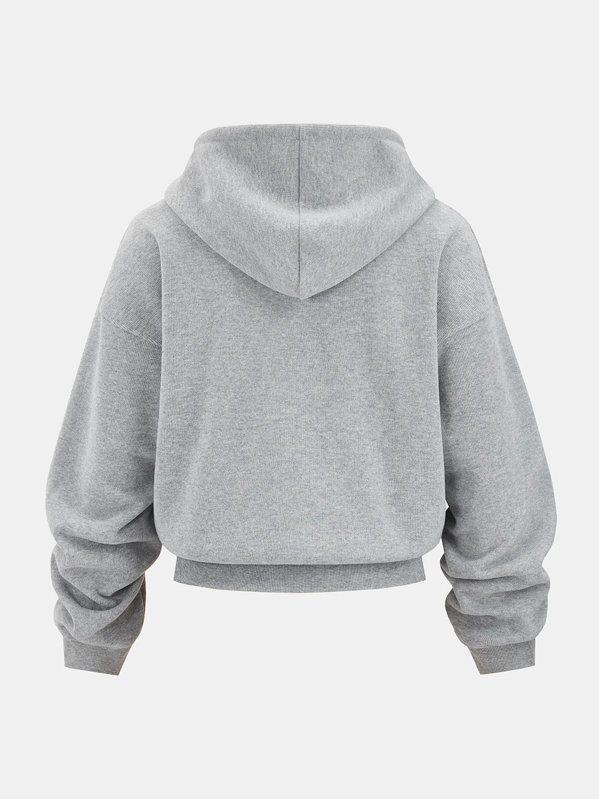 Cotton-Blend Zip-Up Hoodie - Image 2
