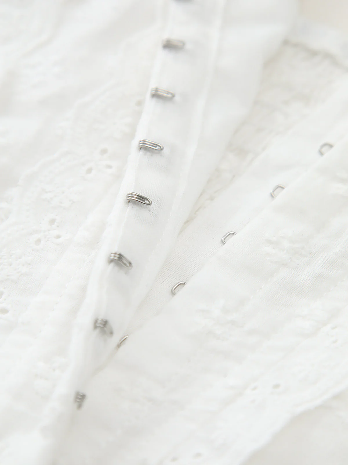 Cotton Button-Front Lace Trim Cami Top - Image 6