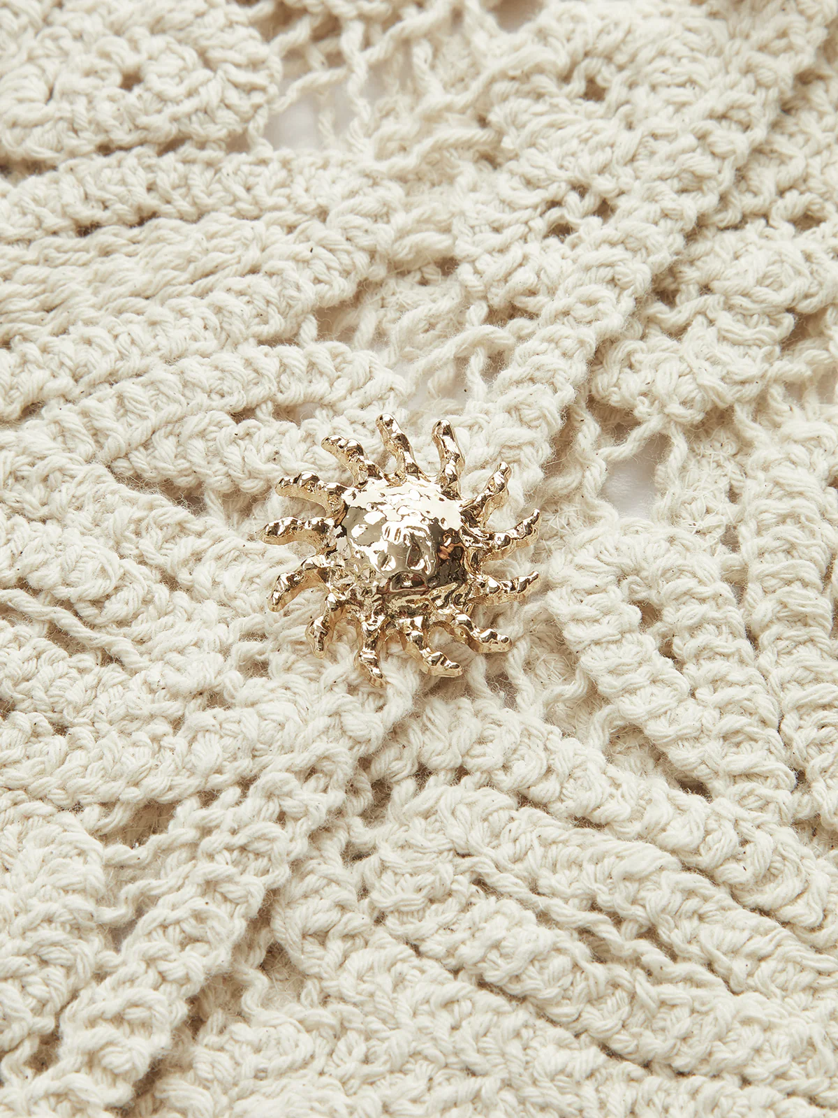 Cotton Crochet Lace Sheer Vest Top - Image 2