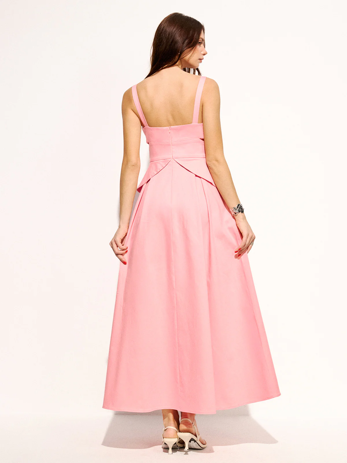 Cotton Cutout Strappy Maxi Dress - Image 6