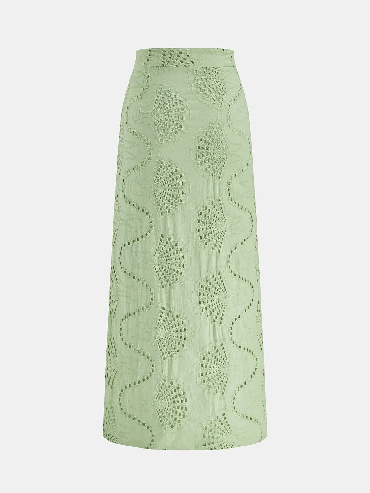 Cotton Eyelet Embroidery Top & Maxi Skirt Set - Image 5
