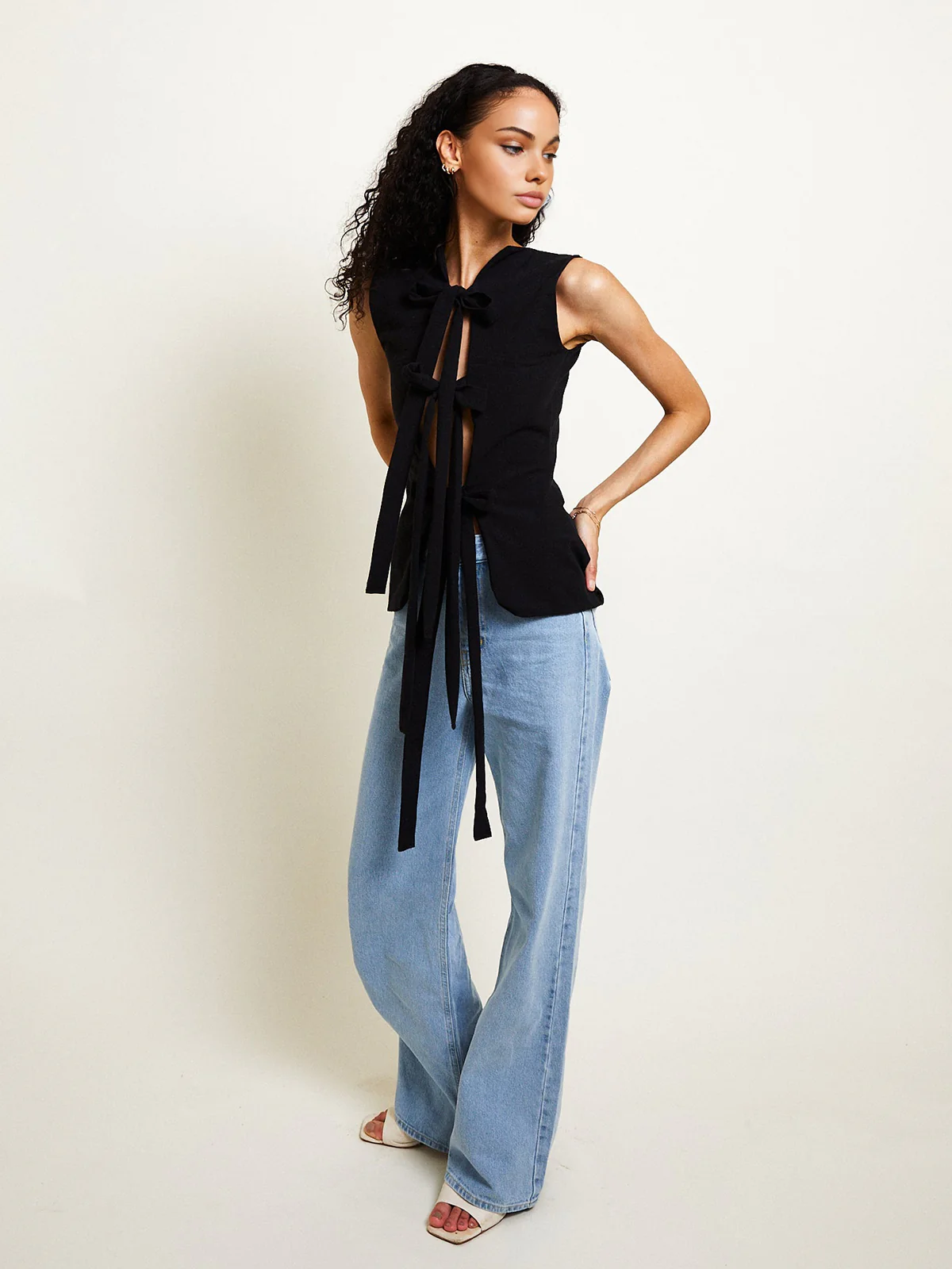 Cotton Knotted Multi-Wear Tank Top - Image 4