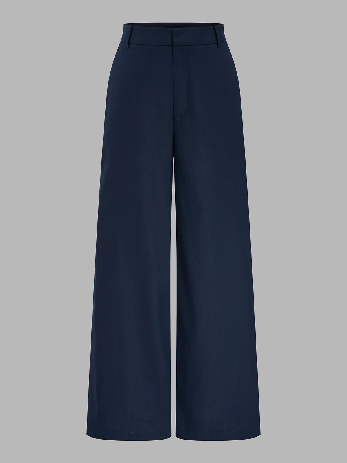 Cotton Linen Belted Strapless Top & Pants Set - Image 5