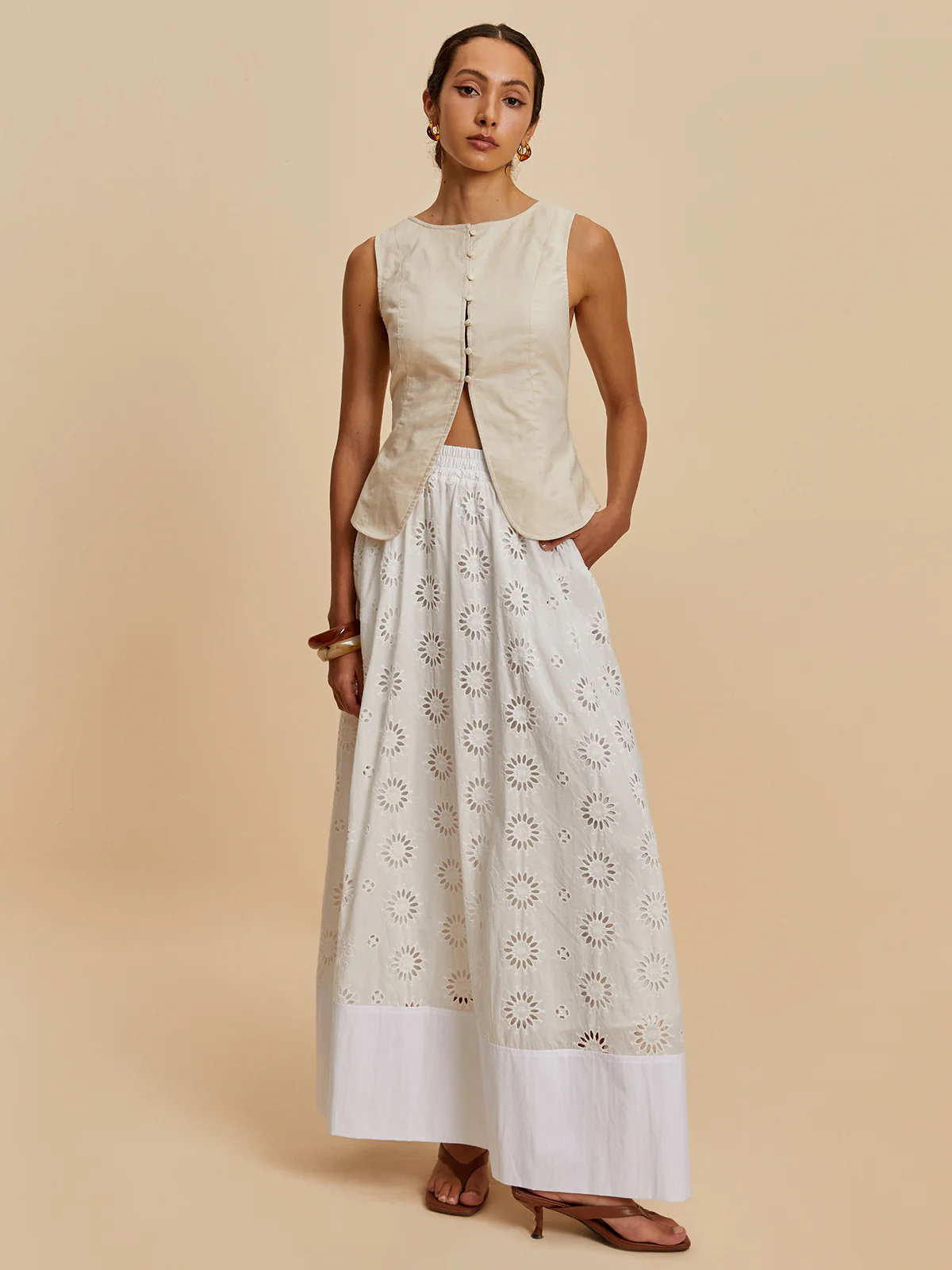 Cotton & Linen Casual Vest - Image 2