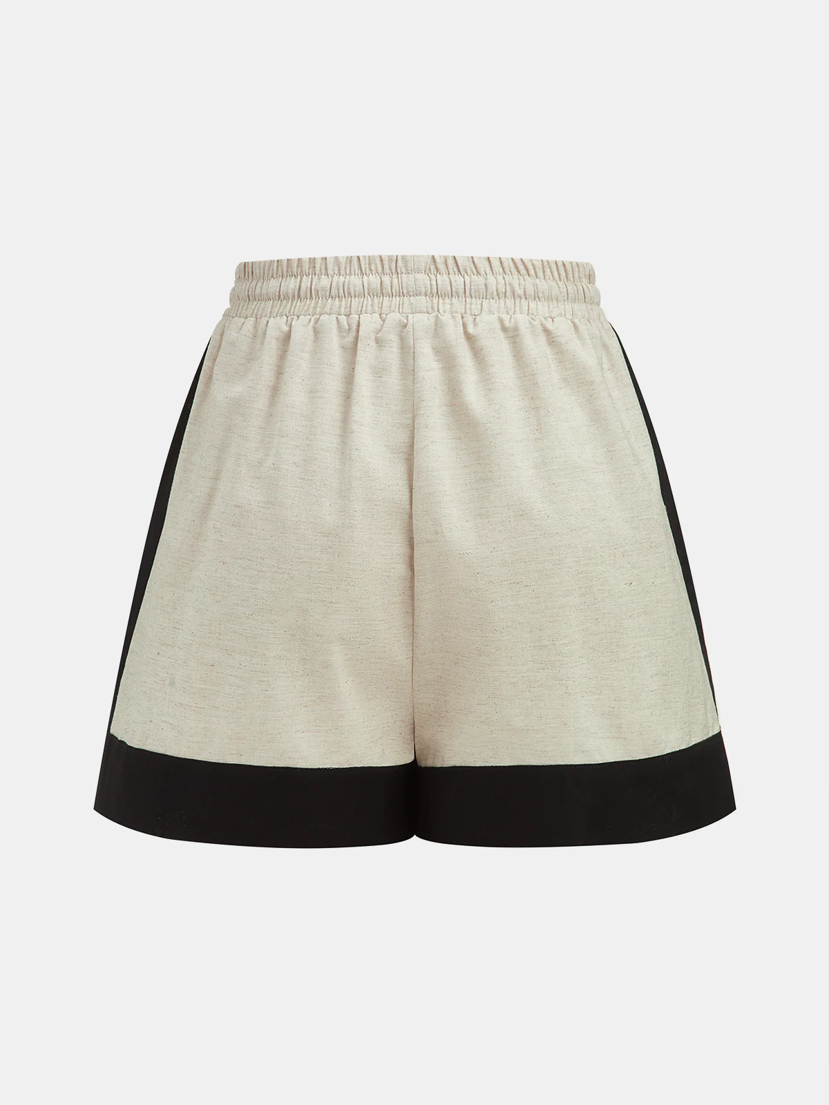Cotton Linen Contrast Trim Top & Shorts Set - Image 7