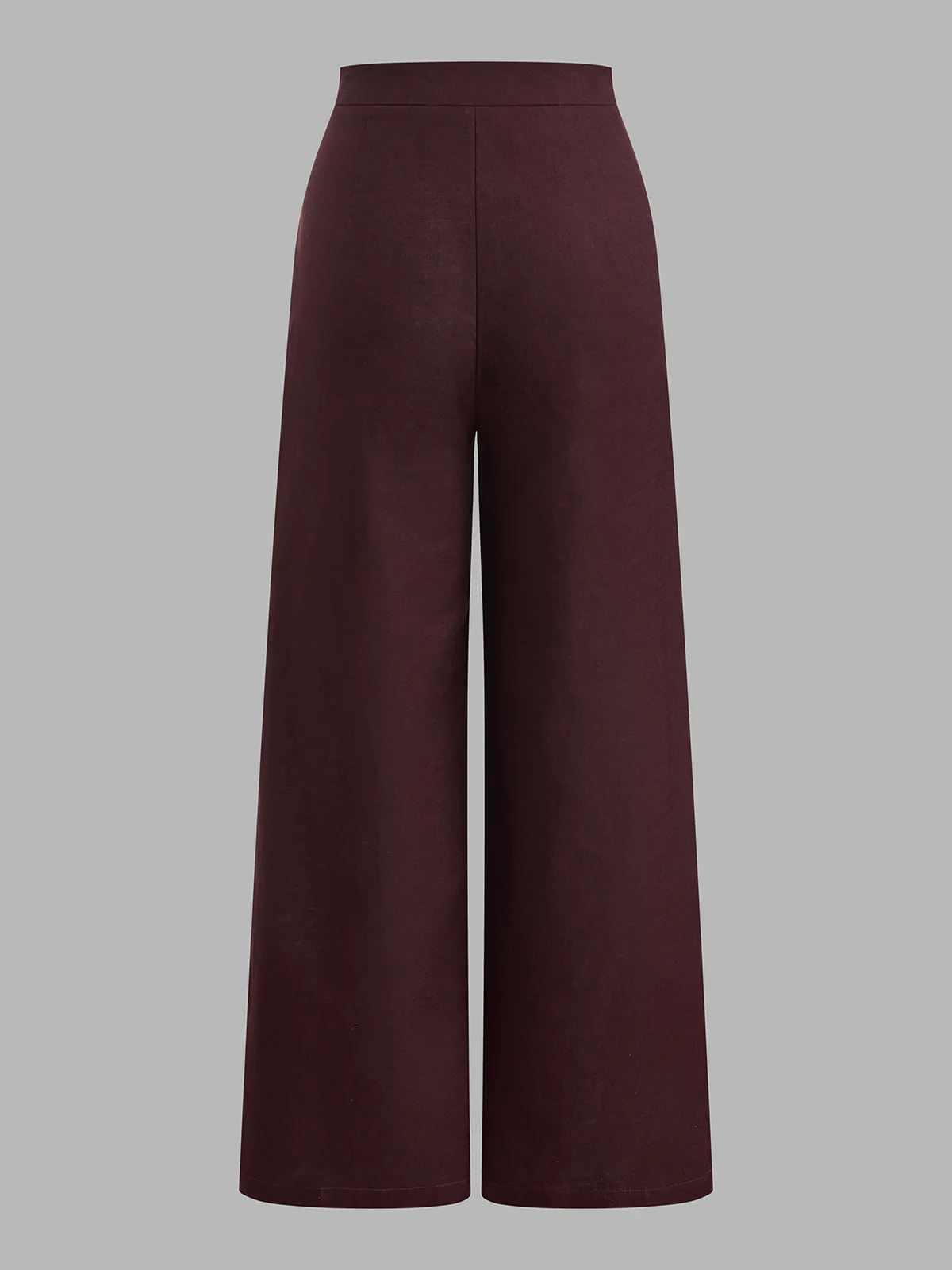 Cotton Linen Contrast Trim Tube Top & Pants Set - Image 5