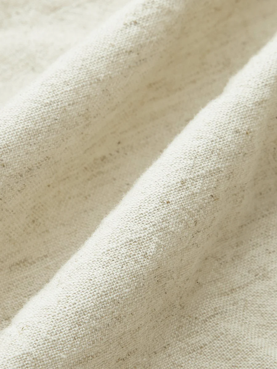 Cotton & Linen Kimono Sleeve Button Top - Image 3