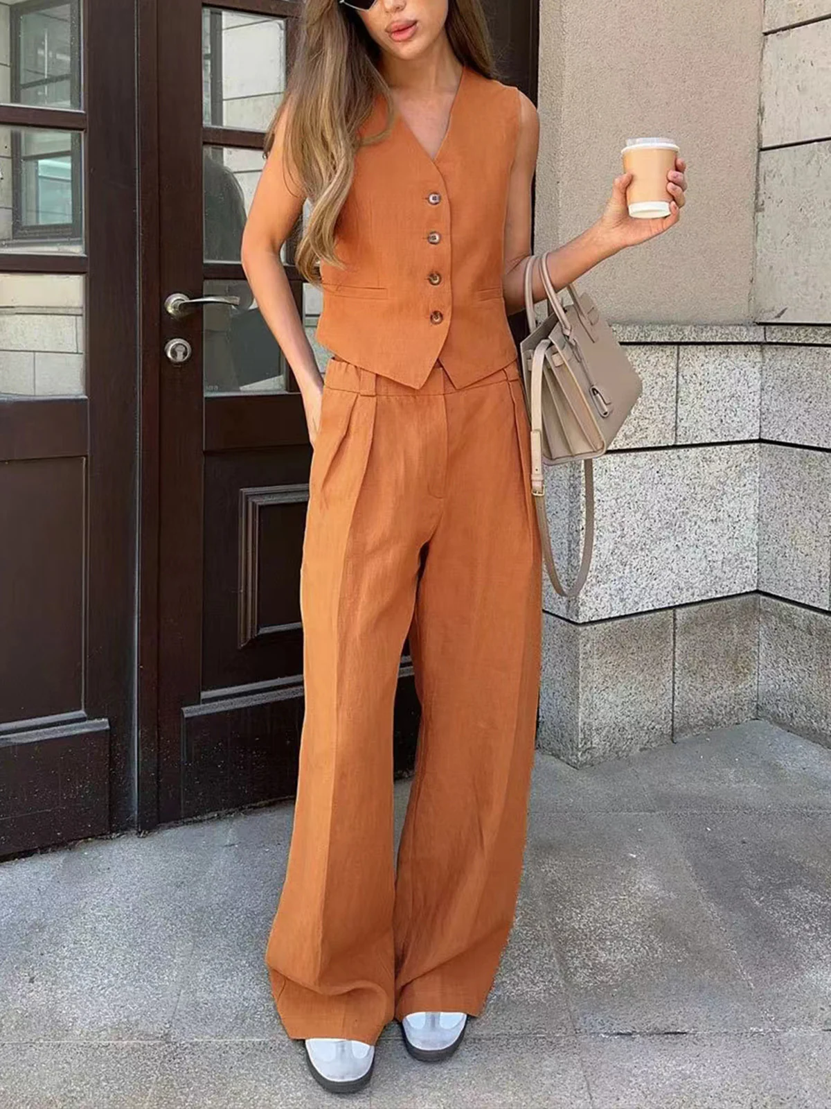 Cotton & Linen Pants Set - Image 3