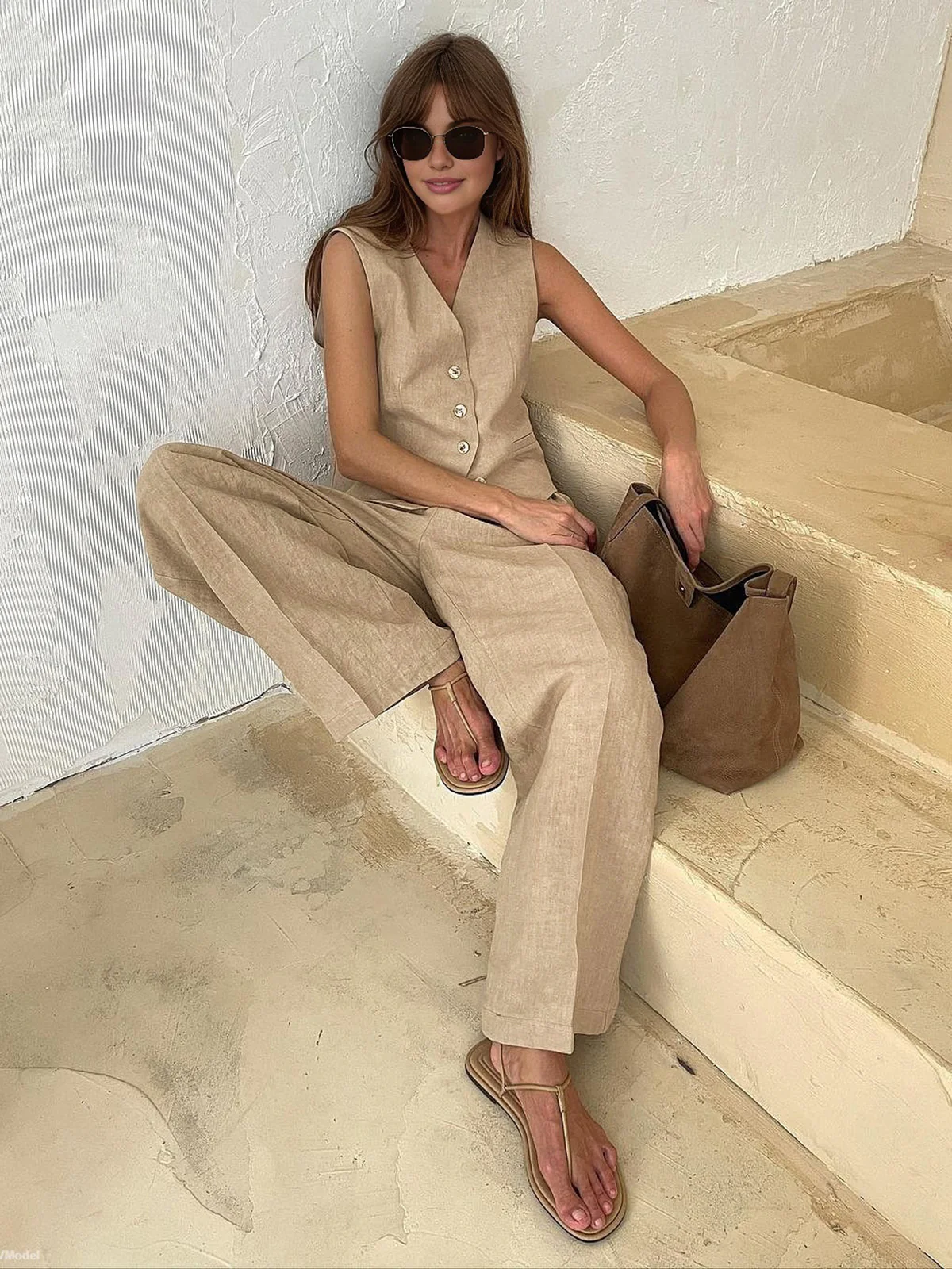 Cotton & Linen Pants Set - Image 6