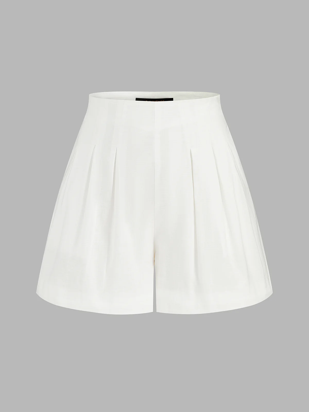 Cotton Linen Peplum Top & Pleated Shorts Set - Image 5