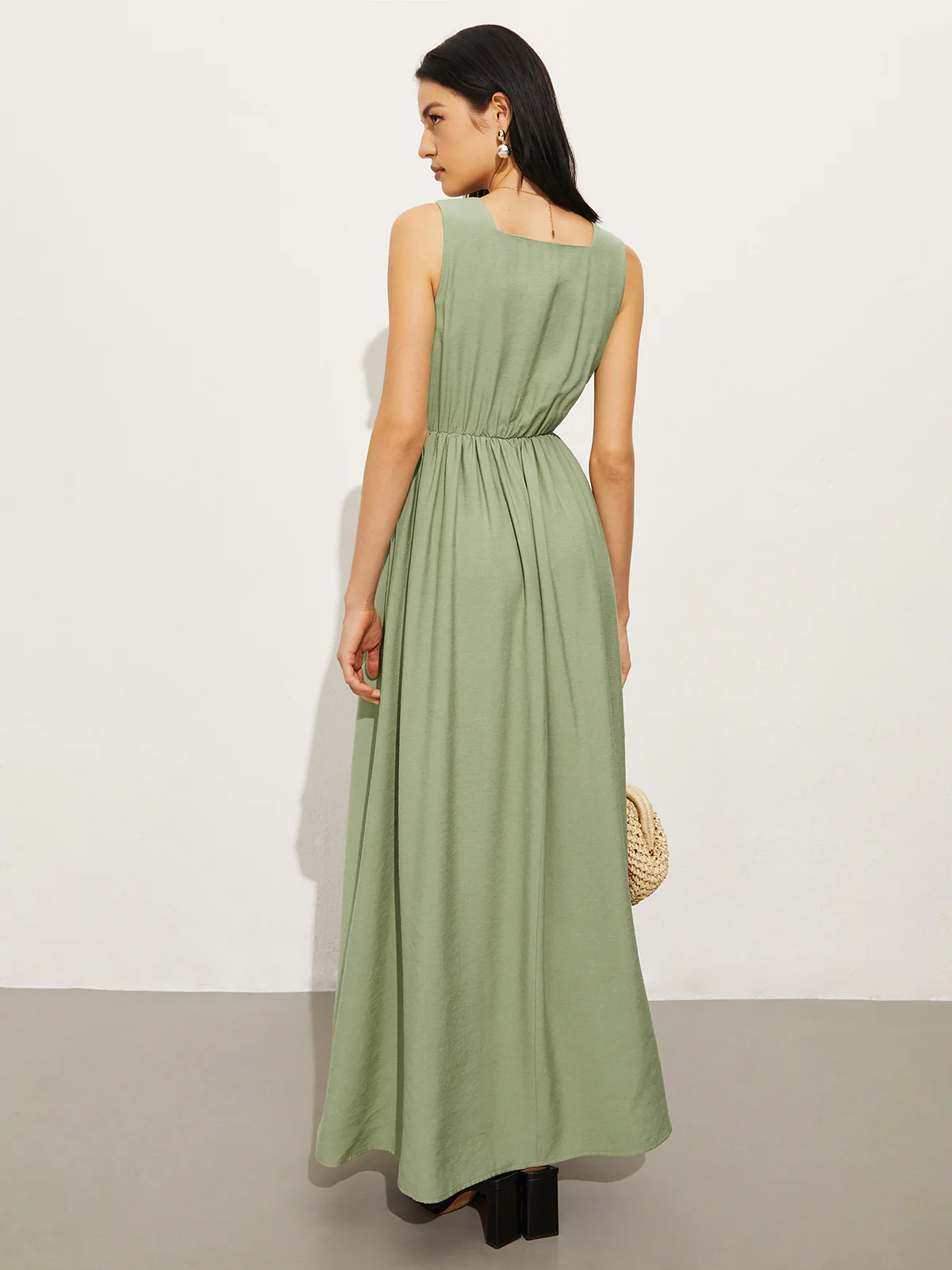 Cotton & Linen Pockets Polo Dress - Image 4