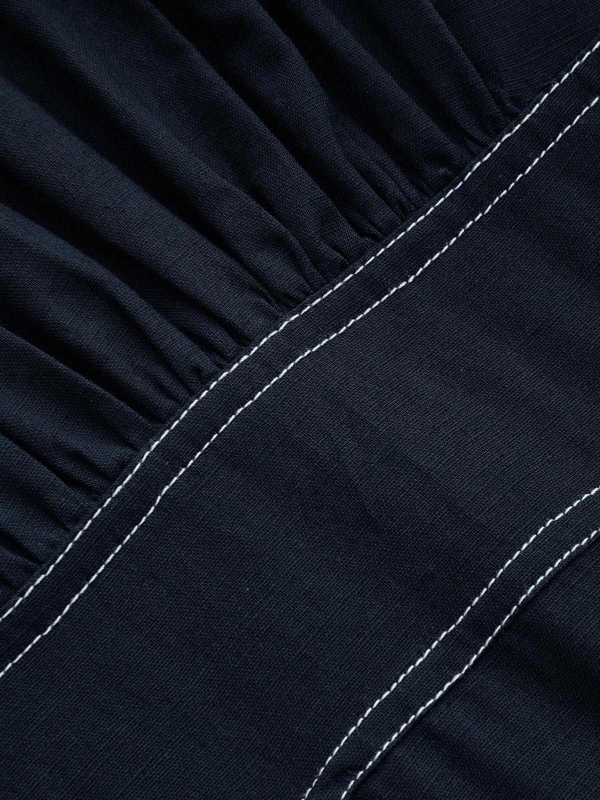 Cotton Linen Sleeveless Belted Maxi Dress - Image 4