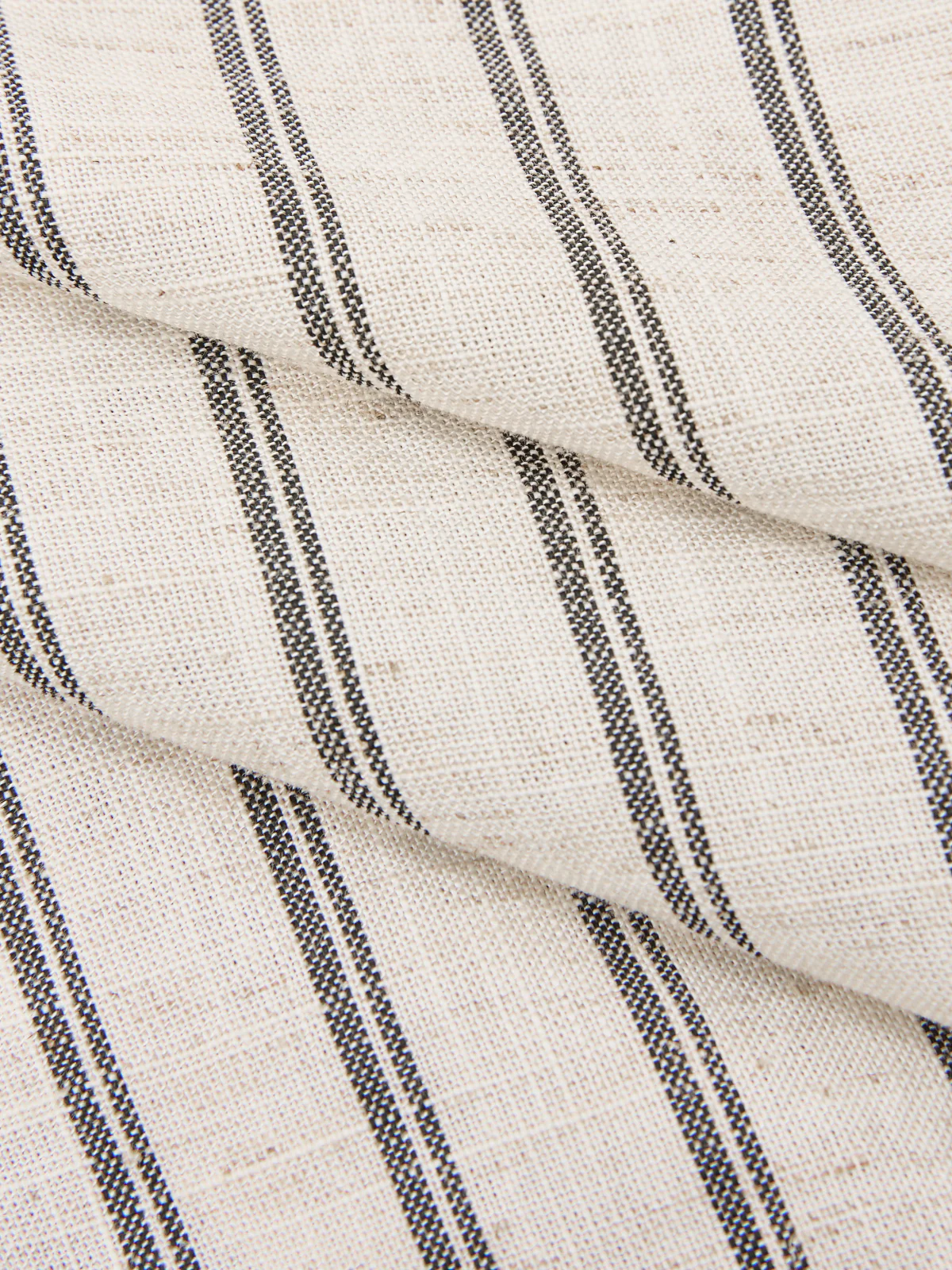 Cotton Linen Striped Sleeveless Wrap Bodysuit - Image 7