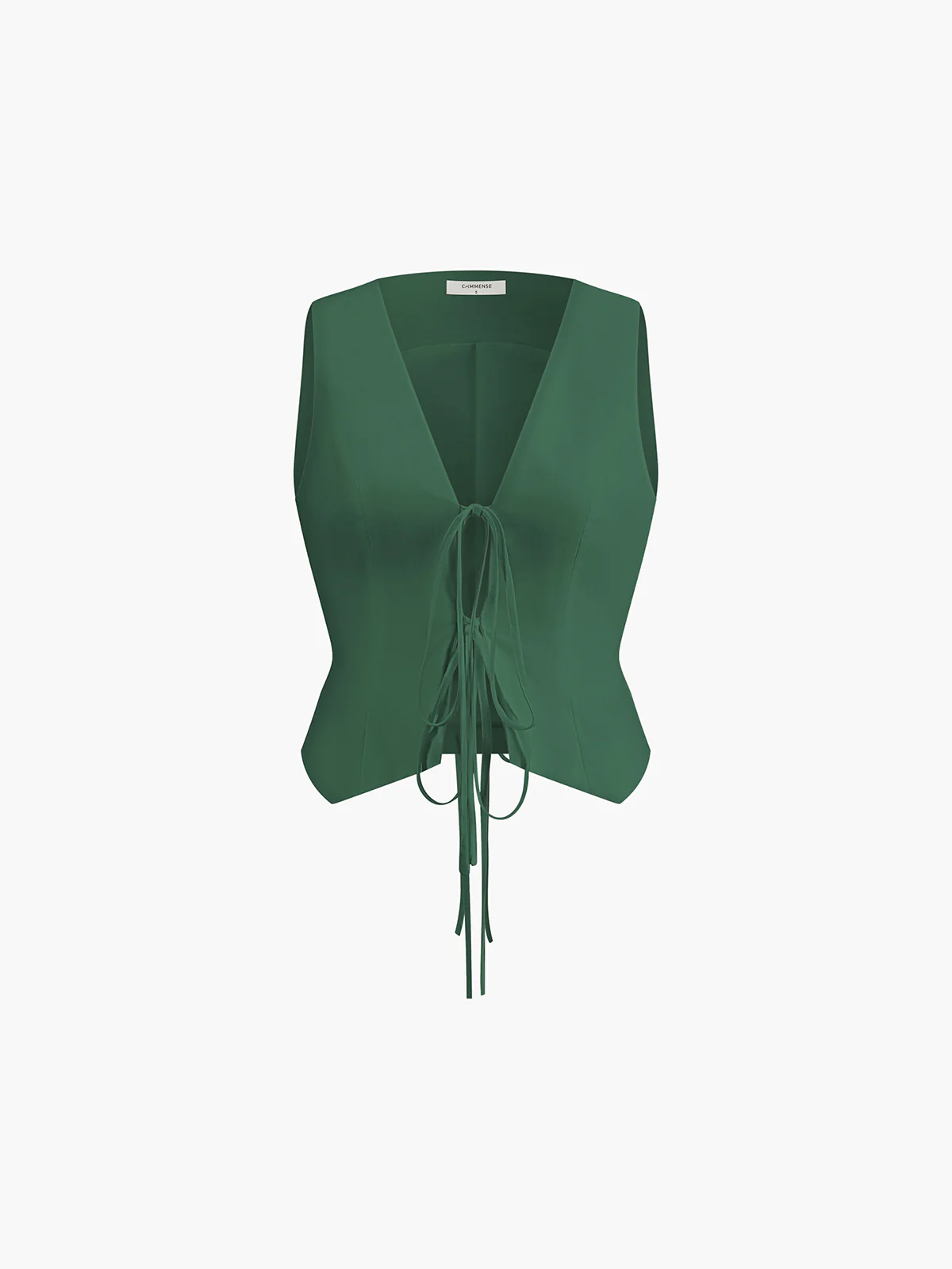 Cotton & Linen Tie-Detail Vest - Image 8