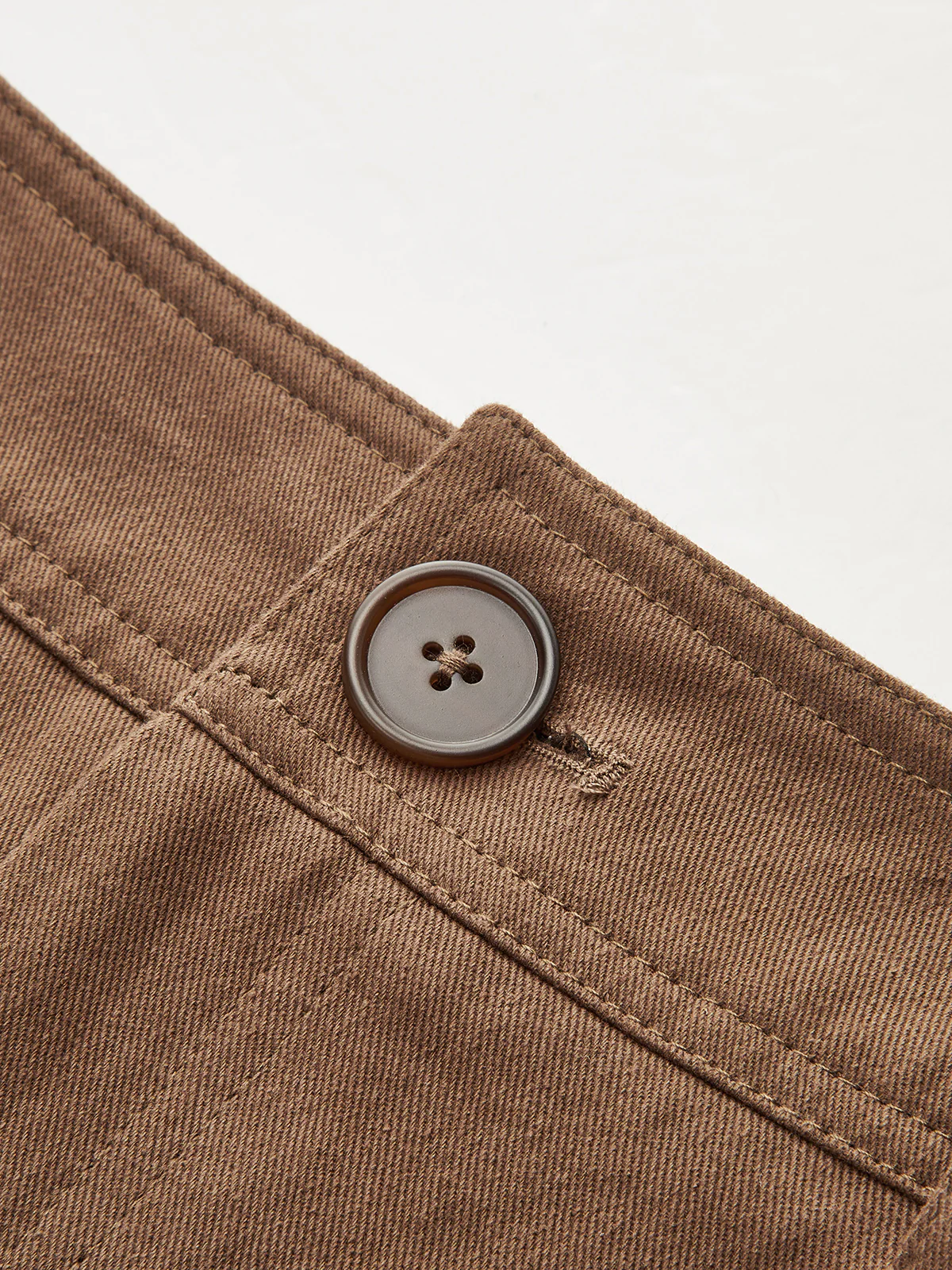 Cotton Mid-Waist Wide-Leg Pants - Image 4