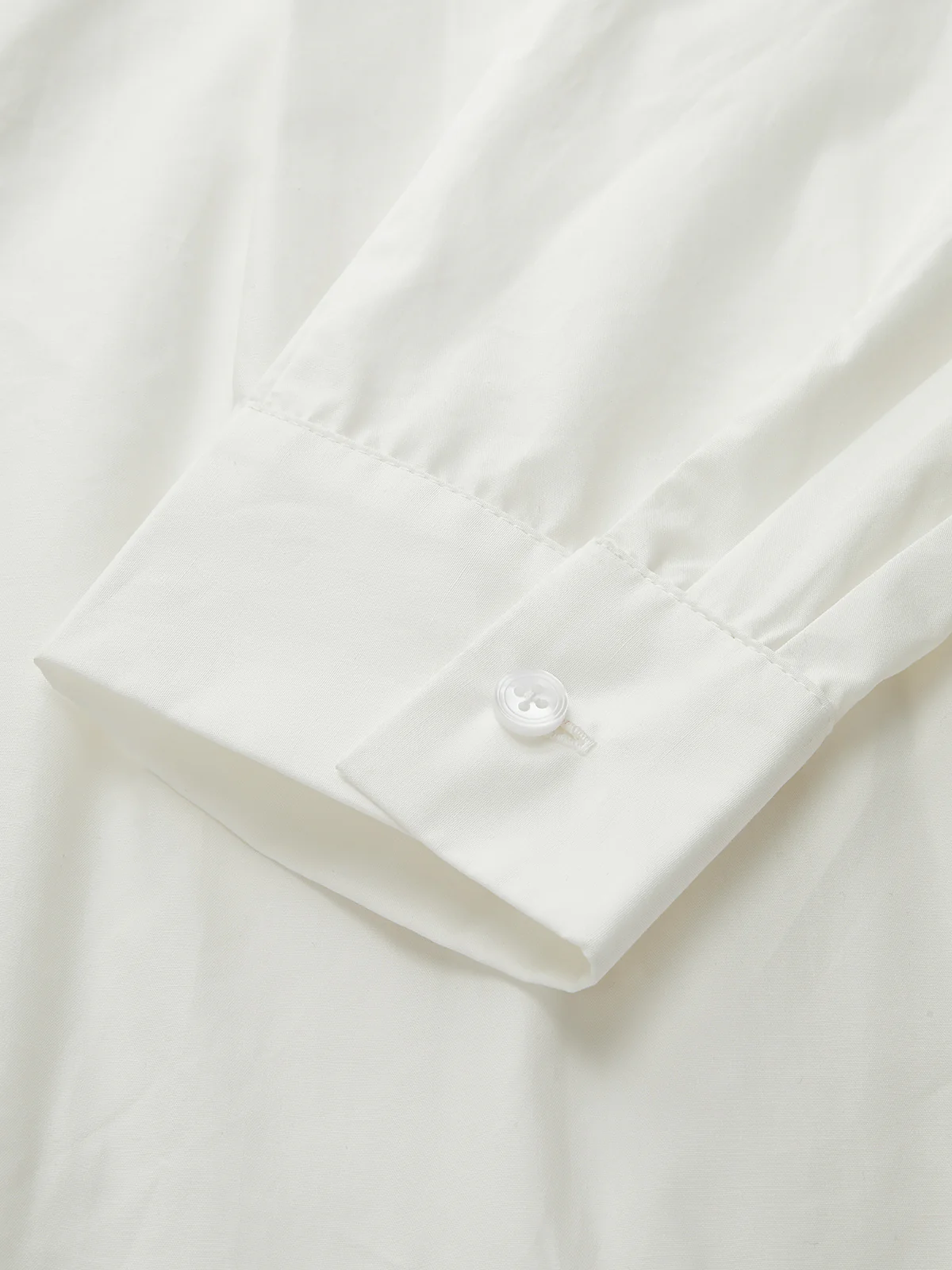 Cotton Pleated Cinched Shirt - Image 4