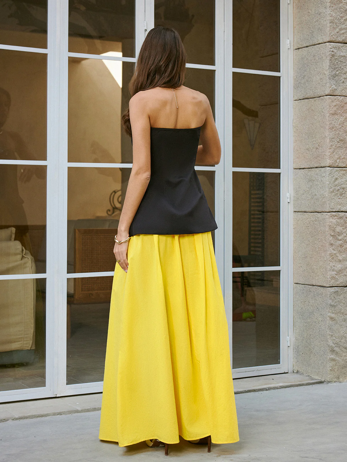 Cotton Pocket Detail Skirt - Image 7
