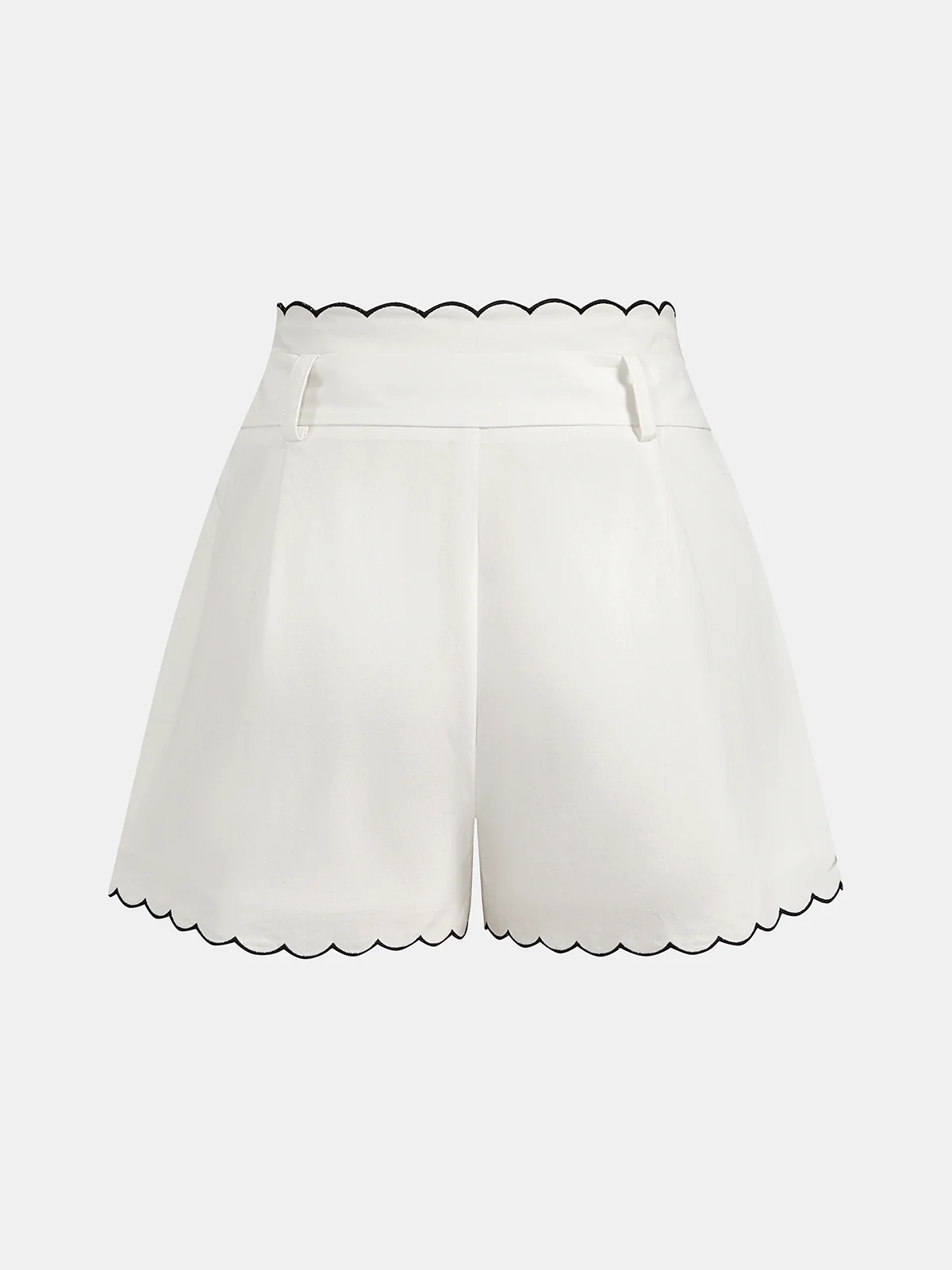 Cotton Scallop Trim Shirt & Shorts Set - Image 6