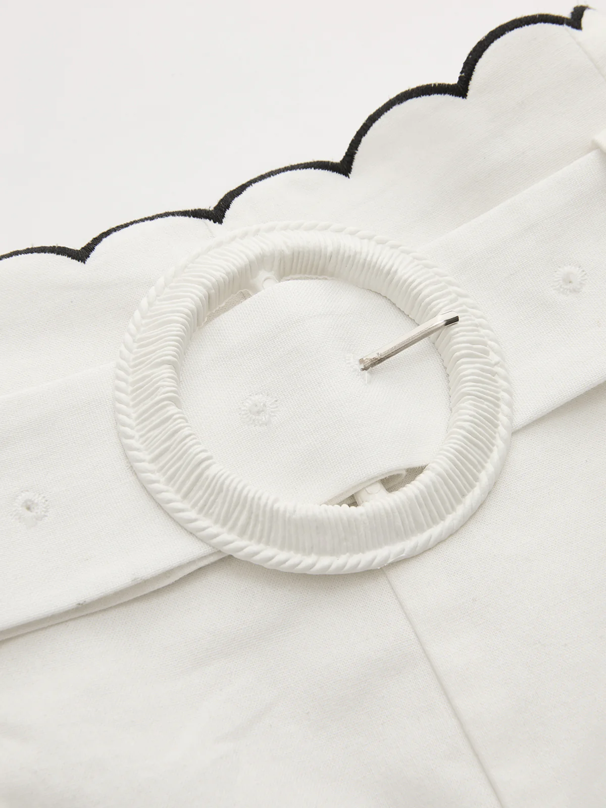 Cotton Scallop Trim Shirt & Shorts Set - Image 9