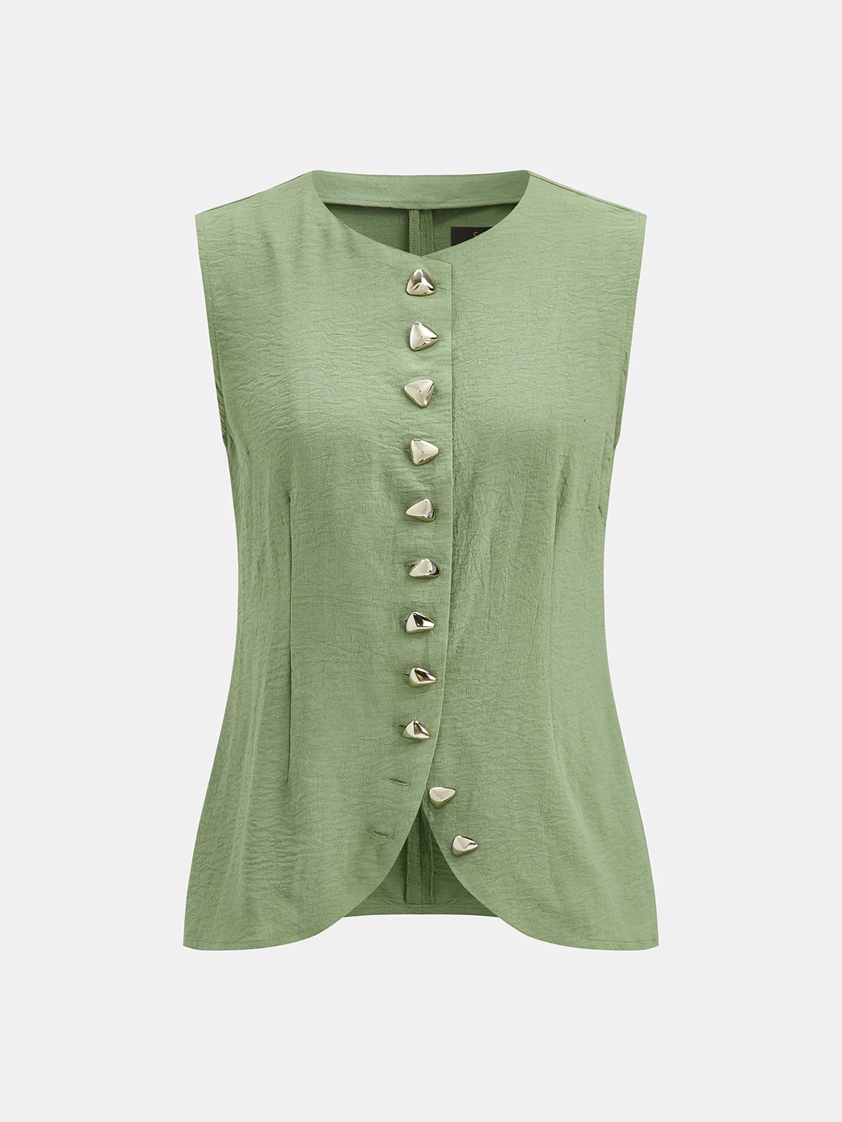Cotton Sleeveless Top & Wide Leg Pants Set - Image 2