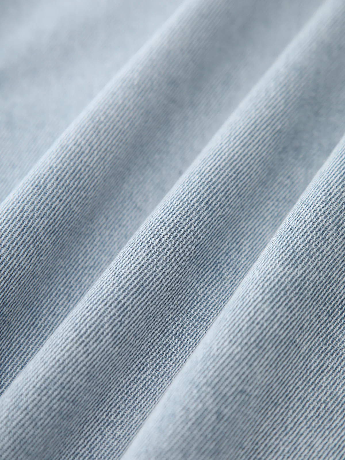 Cotton Split Denim Skirt - Image 4