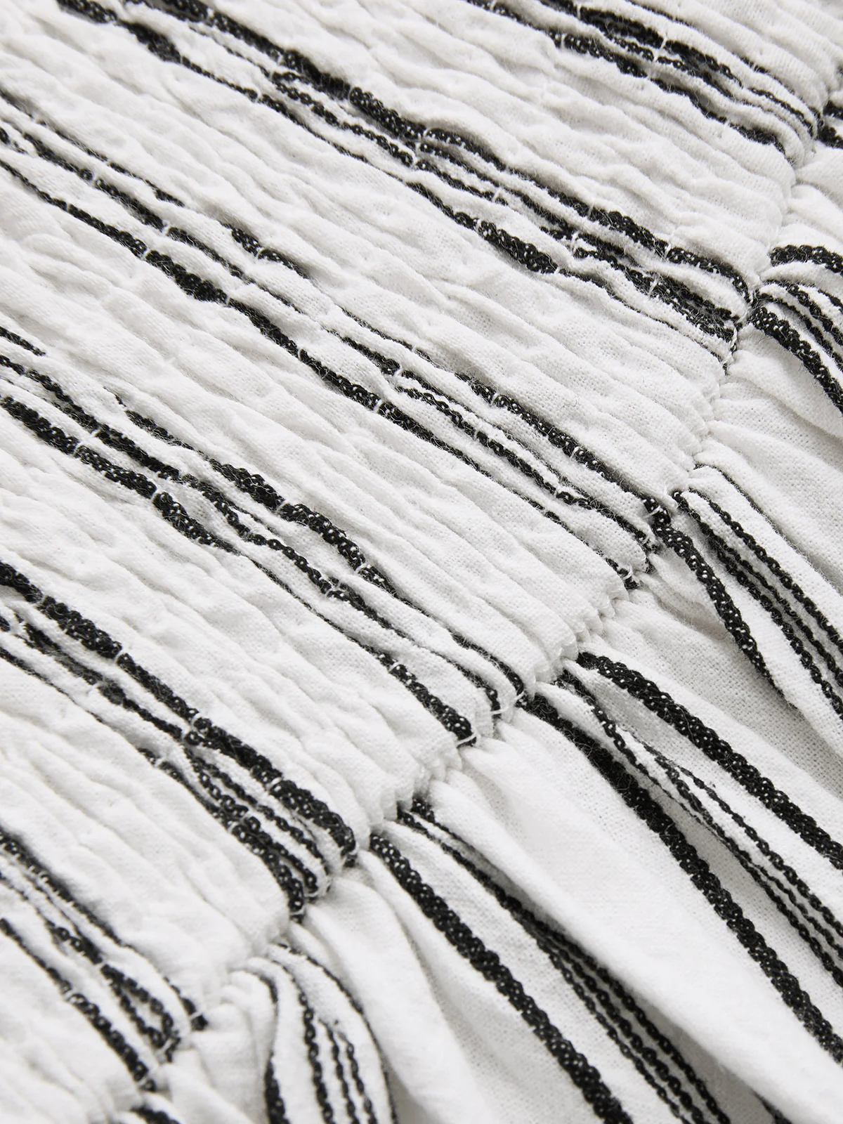 Cotton Striped Halter Peplum Tank Top - Image 5