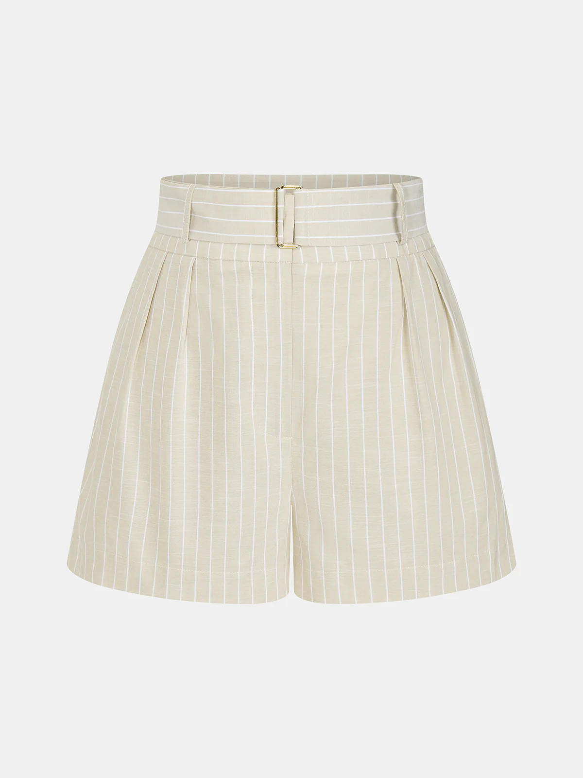 Cotton Striped Sleeveless Two Piece Shorts Set - Image 11