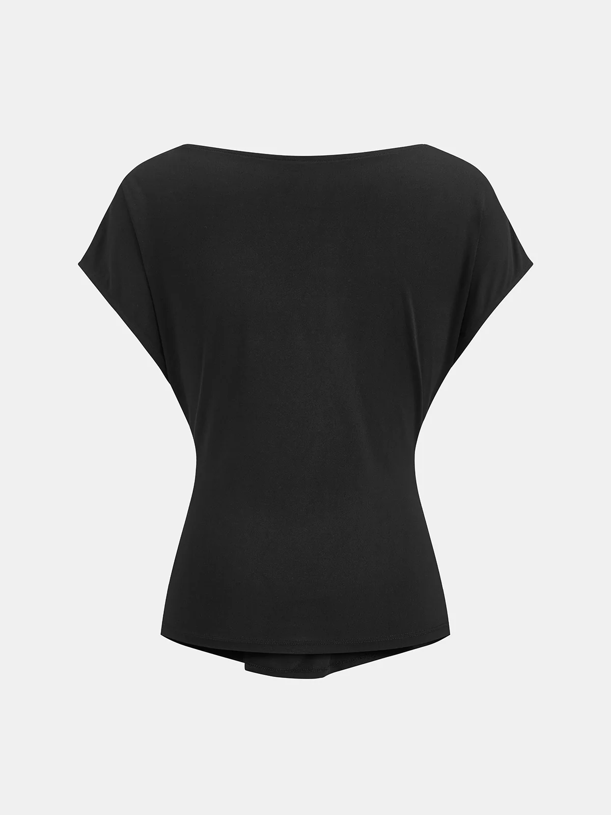 Cowl Neck Fitted Buttoned Blouse - Image 3