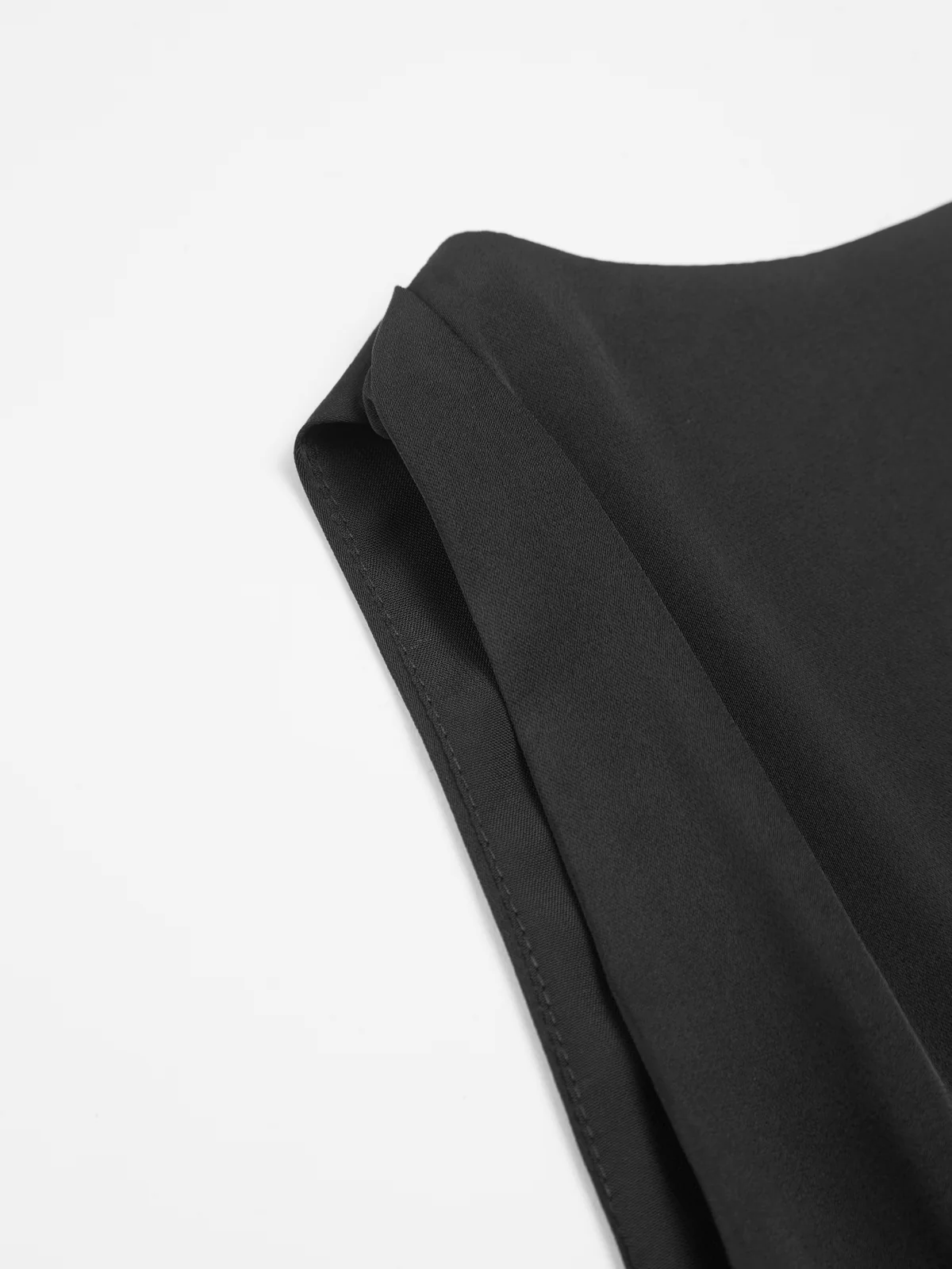 Cowl Neck Ruched Open Back Tank Top - Image 5